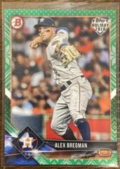 Alex Bregman [Red Festive] #TH-AB Baseball Cards 2018 Topps Holiday Bowman Prices