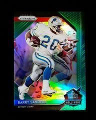 Barry Sanders [Green Prizm] #HOF-20 Football Cards 2018 Panini Prizm Hall of Fame Prices