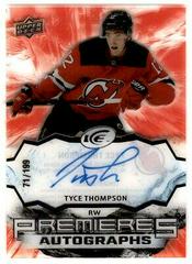Tyce Thompson [Autograph] #IPA-TT Hockey Cards 2021 Upper Deck Ice Premieres Prices