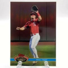 Mike Trout [Red] #200 Baseball Cards 2021 Stadium Club Chrome Prices
