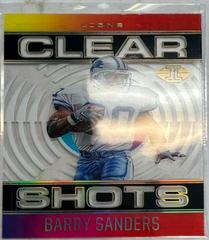 Barry Sanders [Black] Football Cards 2021 Panini Illusions Clear Shots Prices