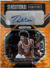 Dillon Mitchell [Orange Pulsar] #SS-DLM Basketball Cards 2023 Panini Prizm Draft Picks Sensational Signatures Prices