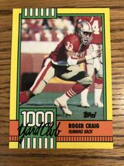 Roger Craig Football Cards 1990 Topps 1000 Yard Club Prices