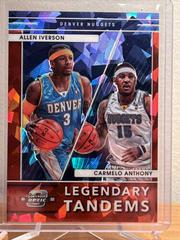 Carmelo Anthony, Allen Iverson [Red Ice] #17 Basketball Cards 2021 Panini Contenders Optic Legendary Tandems Prices