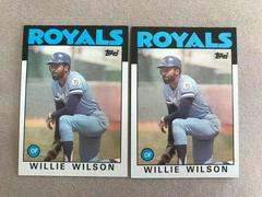Willie Wilson #25 Baseball Cards 1986 Topps Prices
