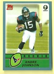 Andre Johnson [1st Edition] #380 Football Cards 2003 Topps Prices