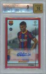 Pedri [Red Refractor] #CA-P Soccer Cards 2020 Topps Chrome UEFA Champions League Autographs Prices