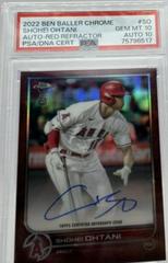 Shohei Ohtani [Red] #BBA-SO Baseball Cards 2022 Topps Chrome Ben Baller Autographs Prices