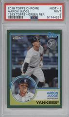 Aaron Judge [Green] Baseball Cards 2018 Topps Chrome 1983 Prices