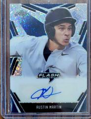 Austin Martin [Blue] Baseball Cards 2020 Leaf Flash Autographs Prices