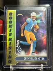 Quentin Johnston [Yellow] #RIS-10 Football Cards 2023 Panini Phoenix Rookie Rising Prices
