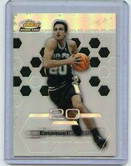 Emanuel Ginobili [Refractor] Basketball Cards 2002 Finest Prices