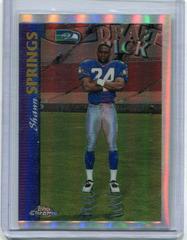 Shawn Springs [Refractor] Football Cards 1997 Topps Chrome Prices