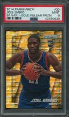 Joel Embiid [Gold Pulsar Prizm] #33 Basketball Cards 2014 Panini Prizm SP Variations Prices