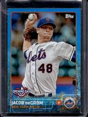 Jacob DeGrom [White Jersey Blue] #106 Baseball Cards 2015 Topps Opening Day Prices