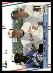 Tony Fernandez-Cal Ripken, Jr.-Alan Trammell [A.L. Slugging Shortstops] Baseball Cards 1988 Fleer Prices