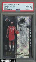 James Harden [Gold] #21 Basketball Cards 2019 Panini Black Prices