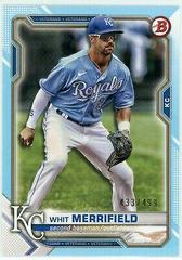 Whit Merrifield [Blue] #1 Baseball Cards 2021 Bowman Prices