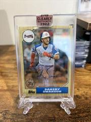 Dansby Swanson #87TBA-DS Baseball Cards 2022 Topps Clearly Authentic 1987 Autographs Prices
