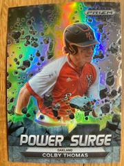 Colby Thomas [Silver] #PS-CT Baseball Cards 2022 Panini Prizm Draft Picks Power Surge Prices