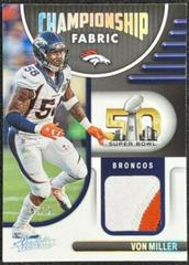 Von Miller [Silver] Football Cards 2022 Panini Absolute Championship Fabric Prices