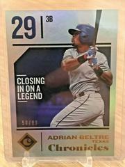 Adrian Beltre [Holo Gold] #34 Baseball Cards 2018 Panini Chronicles Prices