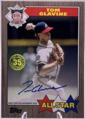 Tom Glavine [Red] #87ASA-TG Baseball Cards 2022 Topps Update 1987 Autographs Prices