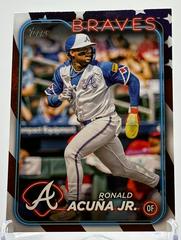 Ronald Acuna Jr. [Independence Day] #1 Baseball Cards 2024 Topps Prices