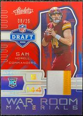 Sam Howell [Silver] #5 Football Cards 2022 Panini Absolute War Room Materials Prices