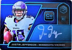 Justin Jefferson [Signature Cobalt] #132 Football Cards 2020 Panini Elements Prices