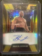 Brock Lesnar [Gold Prizm] #SN-BLS Wrestling Cards 2022 Panini Select WWE Signature Selections Prices
