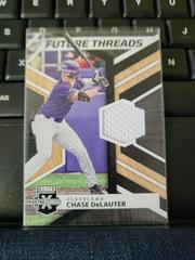 Chase DeLauter #FT-CD Baseball Cards 2022 Panini Elite Extra Edition Future Threads Prices