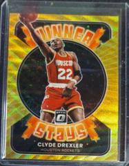 Clyde Drexler [Gold Wave] Basketball Cards 2021 Panini Donruss Optic Winner Stays Prices