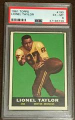 Lionel Taylor Football Cards 1961 Topps Prices