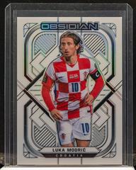 Luka Modric [Electric Etch Contra] Soccer Cards 2021 Panini Obsidian Prices