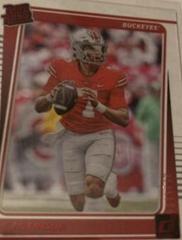 C. J. Stroud [Red] #27 Football Cards 2023 Panini Chronicles Draft Picks Clearly Donruss Prices