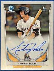 Austin Nola #AN Baseball Cards 2014 Bowman Chrome Autograph Prospects Prices
