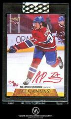Alexander Romanov [Red Ink] #CS-AR Hockey Cards 2020 Upper Deck Clear Cut Canvas Signatures Prices