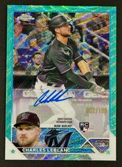 Charles Leblanc [Aqua Wave] #RA-CL Baseball Cards 2023 Topps Chrome Update Rookie Autographs Prices
