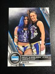 Bayley & Sasha Banks Attack Charlotte Flair Wrestling Cards 2020 Topps WWE Women's Division Prices