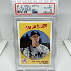 Aaron Judge [Bat on Shoulder] #31 Baseball Cards 2018 Topps Archives Prices