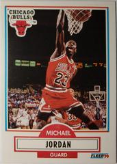 Michael Jordan [No Line on Back] Basketball Cards 1990 Fleer Prices