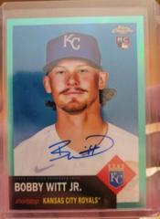 Bobby Witt Jr. [Aqua] #CPA-BWJ Baseball Cards 2022 Topps Chrome Platinum Anniversary Autographs Prices