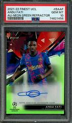 Ansu Fati [Green] #BA-AF Soccer Cards 2021 Topps Finest UEFA Champions League Autographs Prices