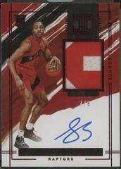 Scottie Barnes [Elegance Patch Autograph Asia Red] Basketball Cards 2021 Panini Impeccable Prices