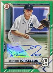 Spencer Torkelson [Green] #PAPR-ST Baseball Cards 2021 Bowman Paper Prospects Autographs Prices