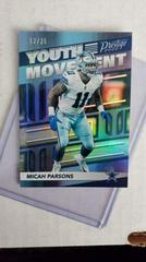 Micah Parsons [Platinum] #YM-13 Football Cards 2022 Panini Prestige Youth Movement Prices