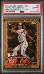 Gunnar Henderson [Mini Diamond Gold] #51 Baseball Cards 2023 Topps Gilded Collection Prices