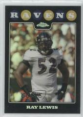 Ray Lewis [Refractor] #TC116 Football Cards 2008 Topps Chrome Prices