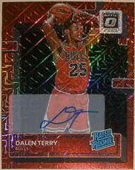Dalen Terry [Choice] #ROA-DTY Basketball Cards 2022 Panini Donruss Optic Rookie Autographs Prices